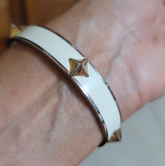 Vince Camuto Two Tone Studded Bangle - Picture 4 of 5